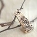 Birch - A unique porcelain pendant, textural, earthy, woodland.