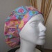 Pastel Starbursts - Bouffant Tie-back Surgical Scrub Hat