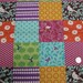 Reserved Echino, Etsuko Furuya,STORY,Patch work Printed Orange brown