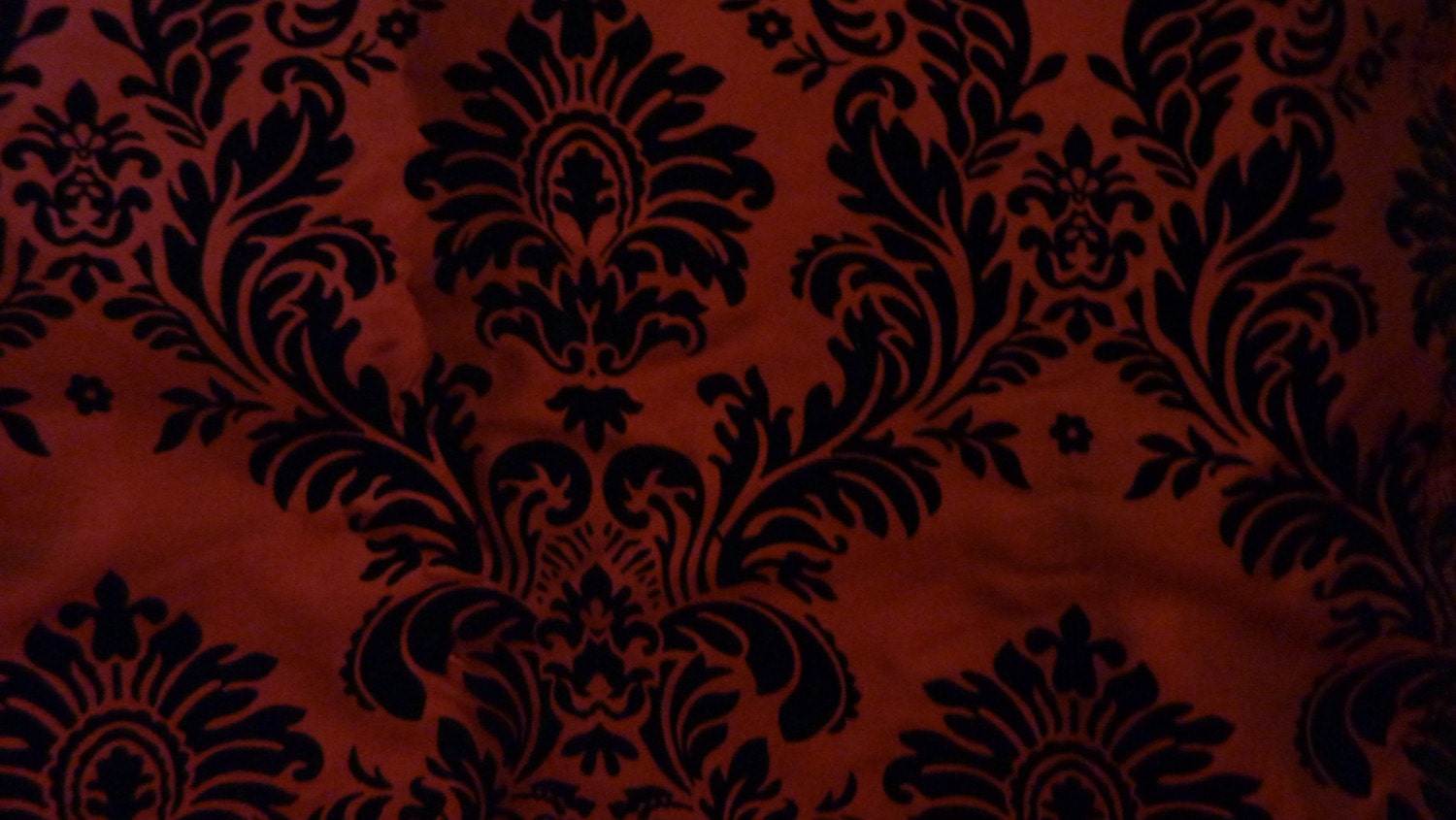 RED DAMASK FABRIC 4 yards
