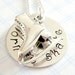 Figure Skater Necklace - Hand Stamped Jewelry - Sterling Silver