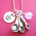 Cupcake Necklace - Hand Stamped Jewelry - Sterling Silver
