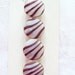Vintage Plum Glass Buttons in Mint condition, Never used - 1940's ~ 4 in lot ~ Glass Buttons