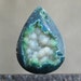 Dark Green Huge Druzy Cab, 51mm Wire Setting Pear Shaped Cab for Bezel Setting and Jewellry Design