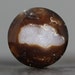 Chocolate Agate Druzy with White Crystals - Natural Mineral Geode Specimen - 30mm (2101)