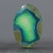 Banded Green Drusy Chalcedony Cabochon, Druzy Gemstone for Beading 30mm (1663)