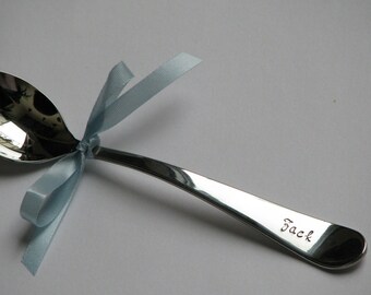 Baby Spoon, custom hand stamped for a precious little one