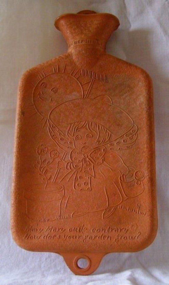 Reserved Hot Water Bottle for Baby Vintage Nursery Rhymes