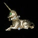 Unicorn Brooch Pin Mythical Golden Creature