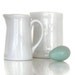 Pair of Tiny White Cream Pitchers - Instant Vintage Collection