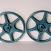 Vintage Teal Blue 8mm Film Reels & Canisters