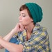 Fair Trade 100% Himalayan Yak Down Hat in Emerald Green - Shambala Hand Knit Cap / Made To Order