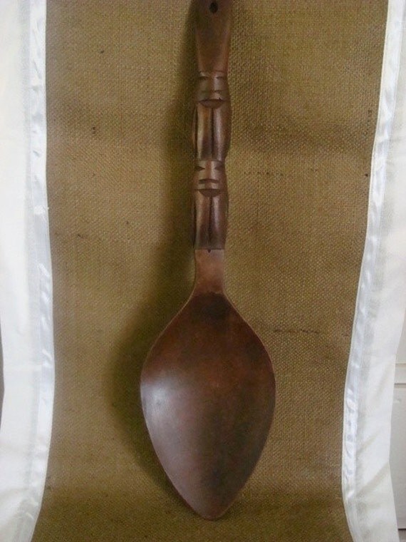 Large Decorative Wooden Spoon