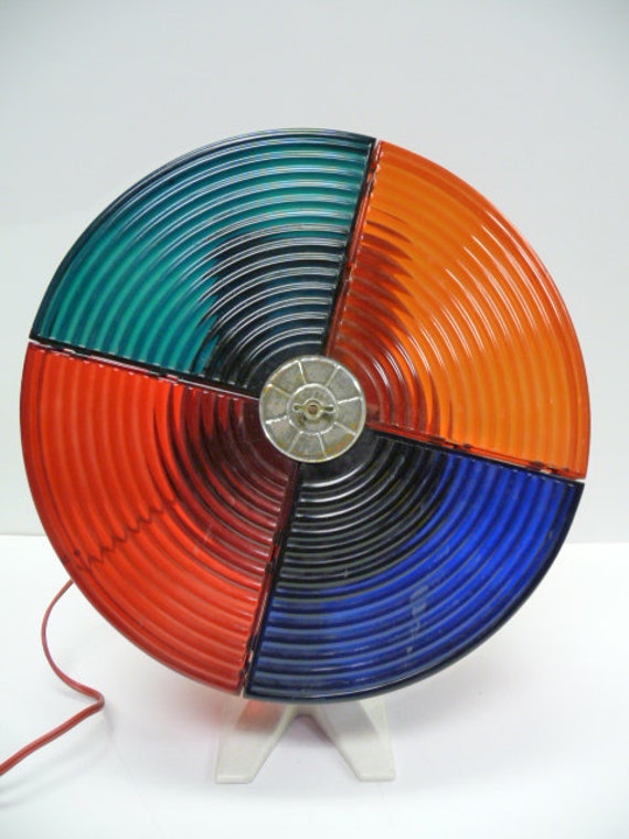 Vintage Color Wheel Revolving light for Aluminum by SalvageRelics