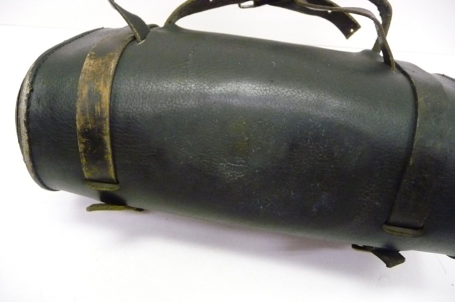 Vintage tool bag Black leather motorcycle Harley Eagle