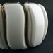 Vintage Cuff Bracelet Wide Coro White Acrylic Expansion