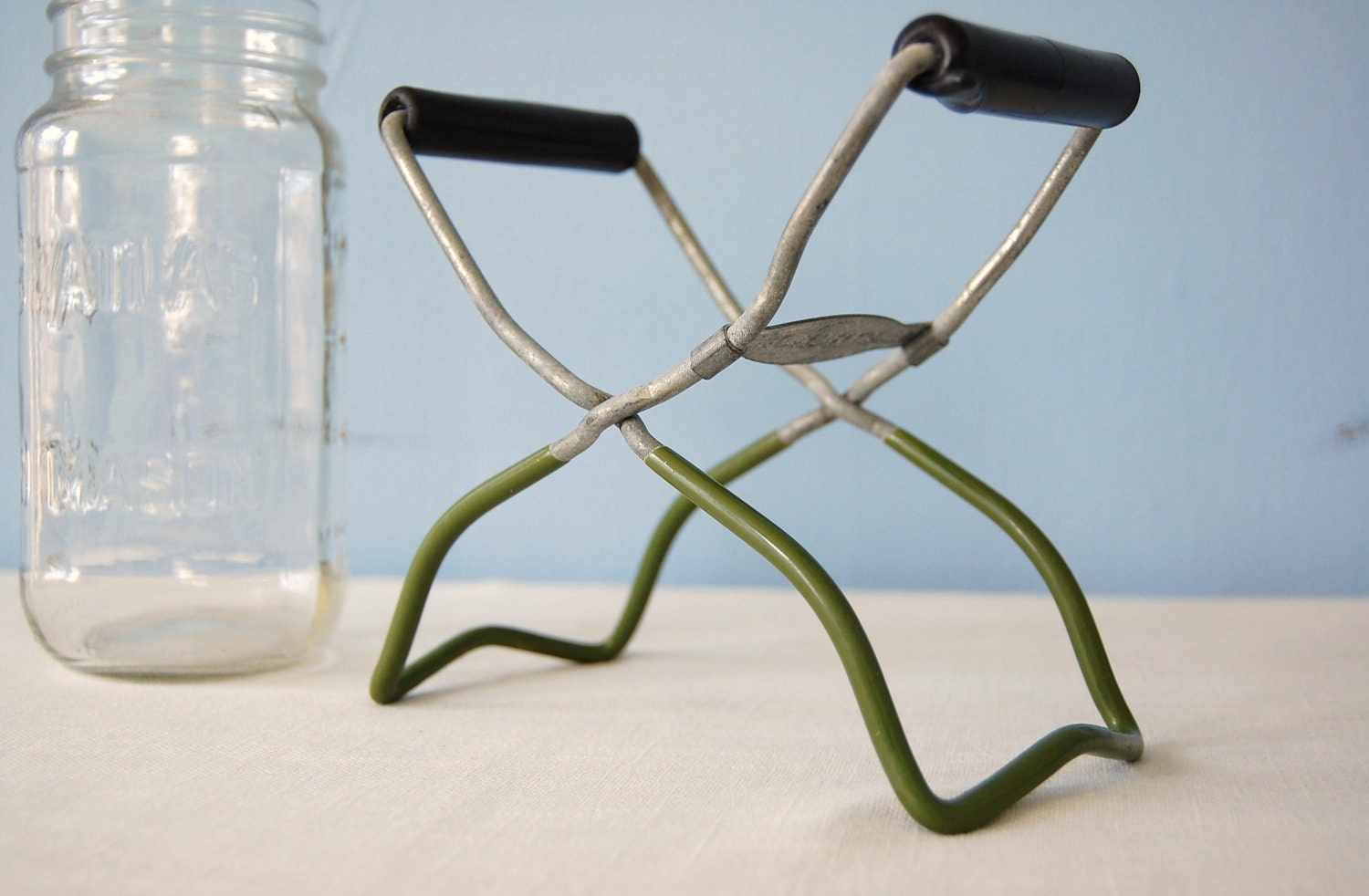 Canning Jar Lifter Tongs Earthgrown Vintage 1970s Avocado