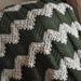 RESERVED FOR TINA Custom Ripple Afghan Blanket Chevron - 2