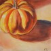 Pumpkin, Fall Painting - Original oil by Carol DeMumbrum - SALE
