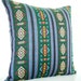 Holiday Sale 10% Off - Mexican Pillow Geometric Pillow in Green, Mustard Yellow, Hot Pink, Turquoise Blue, and Apple Red
