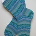 hand knit womens wool socks, UK 4-6 US 6-8