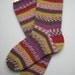 hand knit women's merino wool socks, UK 5-7 US 7-9