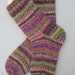 hand knit womens wool socks, UK 5-7 US 7-9 RESERVED for Sharon