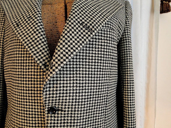 Mens Houndstooth Jacket. Altered for Dickens Victorian