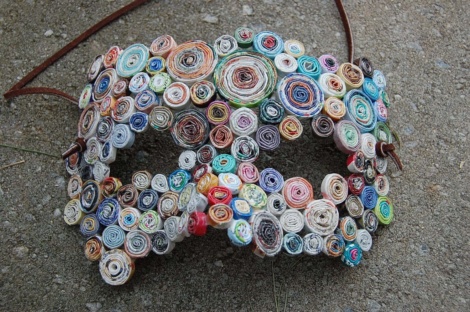 MASQUERADE coiled recycled paper handmade mask n 224