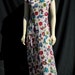 Vintage 30's dress rayon floral long gown 40's dress MINT by thekaliman