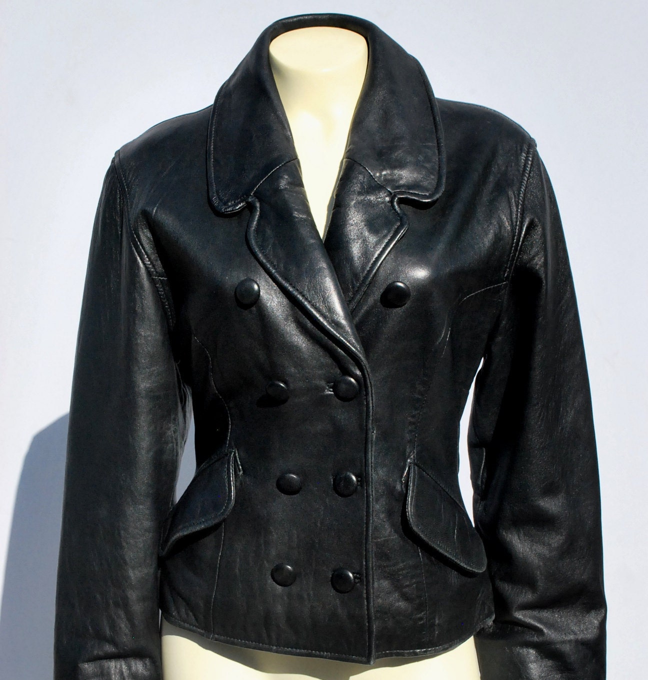 Vintage Rem Garson leather jacket short biker punk rocker