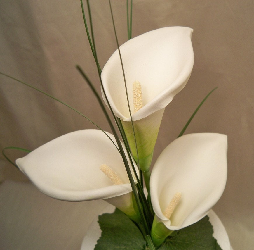 Calla Lily Wedding Cake Topper