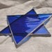 Star of David Suncatcher blue stained glass