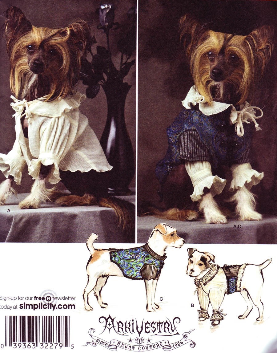 Simplicity 2759 Sewing Pattern Dog Costume Simplicity 2759 Sewing Pattern Dog Costume