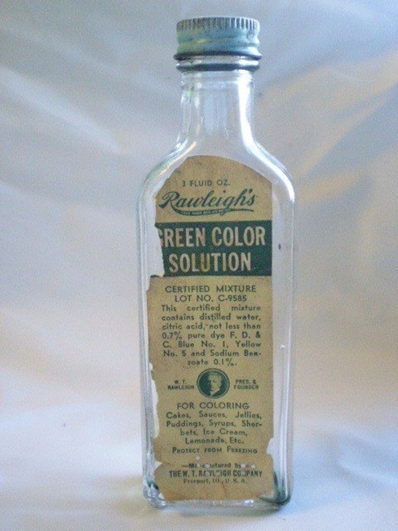 SALE Rawleighs Labeled 1936 Glass Bottle