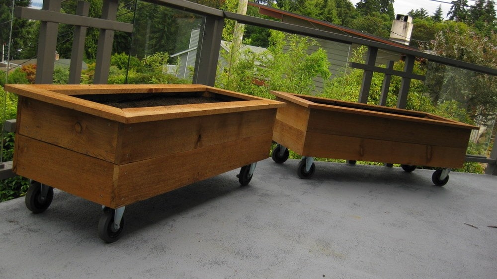 Horizontal Cedar Planter