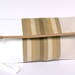 Brown and Olive Green Fold Over Clutch, Striped Fold Over Cotton Clutch