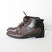 Vintage SPORTO Ankle Low Heel Brown Leather Boots - 1980s - Women 8.5M
