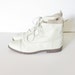 Vintage 80s GRANNY Ivory Ankle Boots - Sam & Libby - Women 8.5
