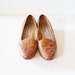 20 Dollar Sale...Vintage Pappagallo WOVEN Loafers - Brown Leather - Women 7 Narrow