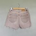 Vintage 80s RIDERS Denim Shorts - Women M - Beige Jean