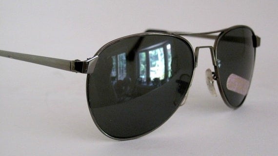 Vintage 60s Sunglasses. Mad Men Don Draper style Aviators.