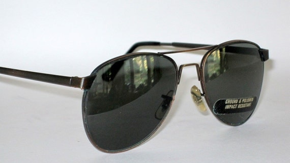 Vintage 60s Sunglasses. Mad Men Don Draper style Aviators. Bronze 