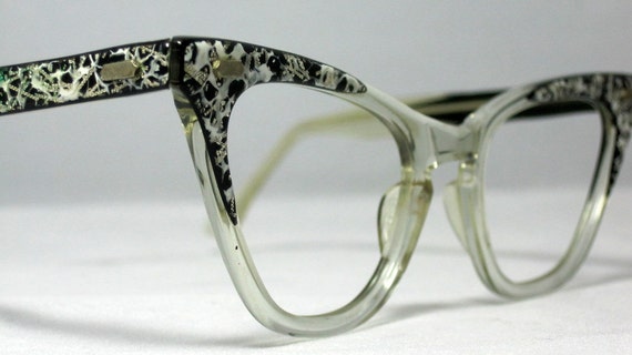Cat Eye Glasses Sparkle Vintage Eyeglasses Frames