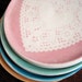 Doily Coaster Set of Four in Pretty Pastels
