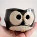 Hooter owl mug (Montey) in Handsome Charcoal Gray