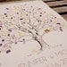 RESERVED (for Manoela Oppliger Paradeda) Guest book fingerprint tree, XLARGE twisted oak (drawing with 3 ink pads)
