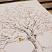 RESERVED (for jctpm) MEDIUM Guest book fingerprint twisted oak tree, hand drawn design (drawing with no ink pads)