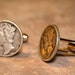 Mercury Dime Cufflinks cuff links jewelry by Custom Coin Rings