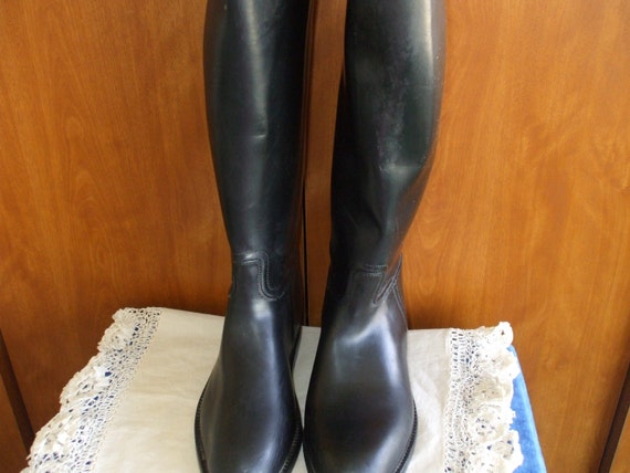 AIGLE Black Equestrian French Boots Europe 35 US 5 or 5 1/2